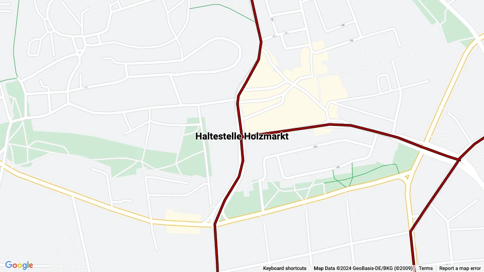 Halberstadt Sonderfahrten route map