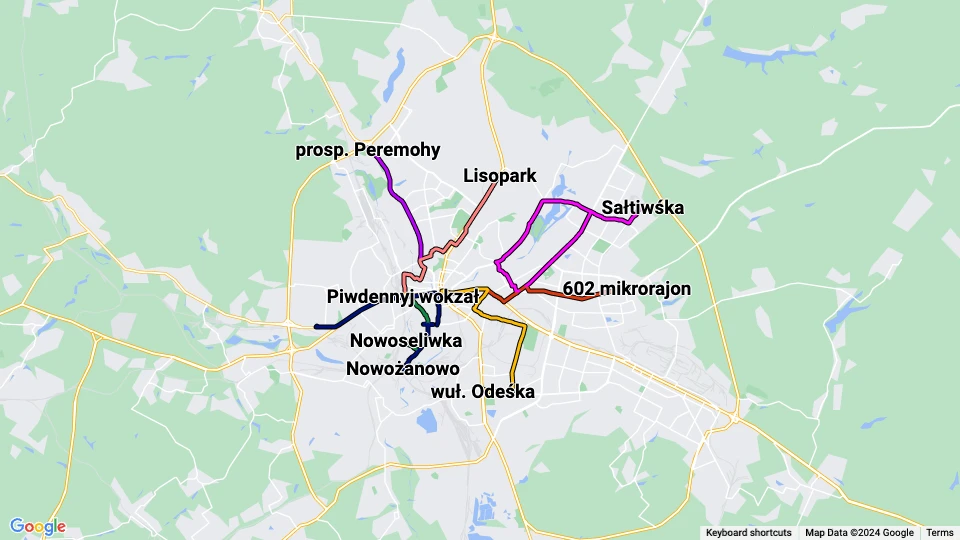 KP Miskelektrotransservis route map