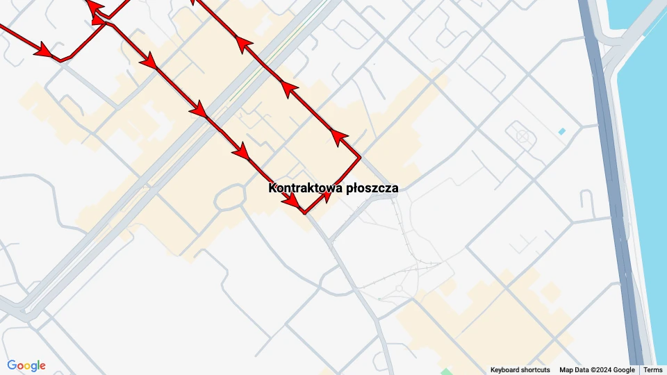 Kyiv tourist line route map