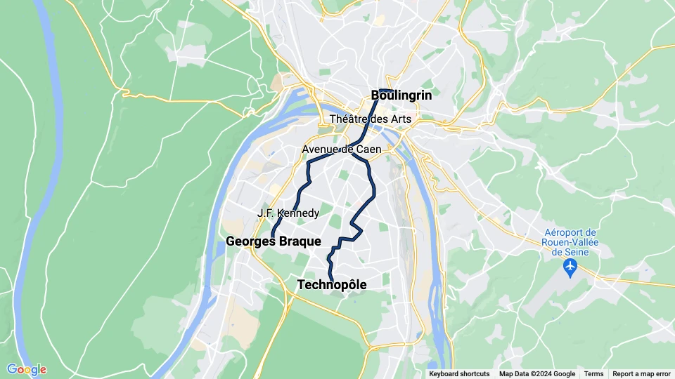 Les Transports en Commun de La CREA route map