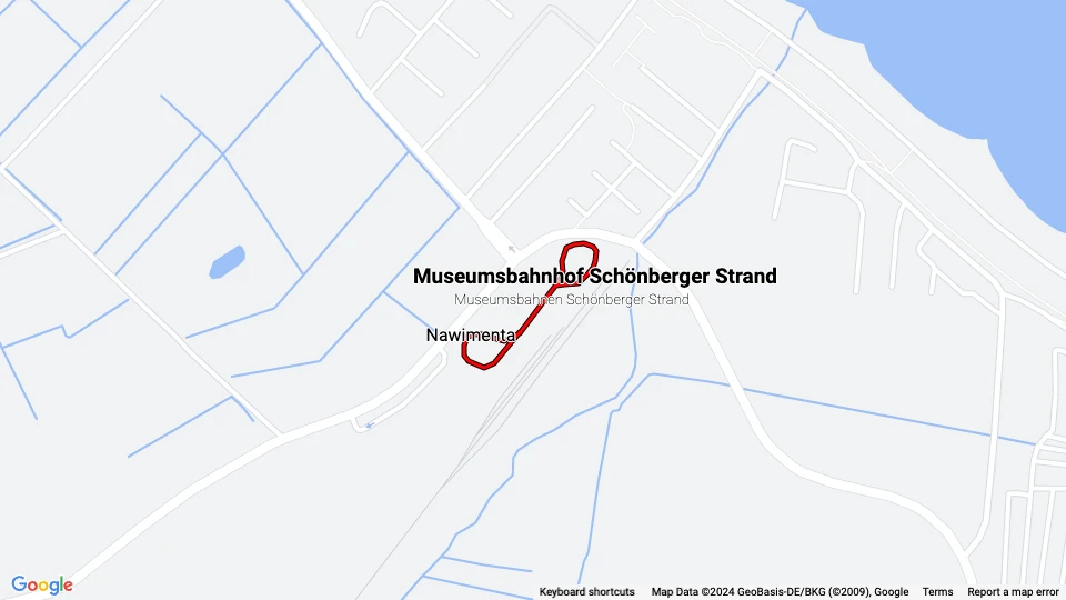 Museumsbahnen Schönberger Strand route map
