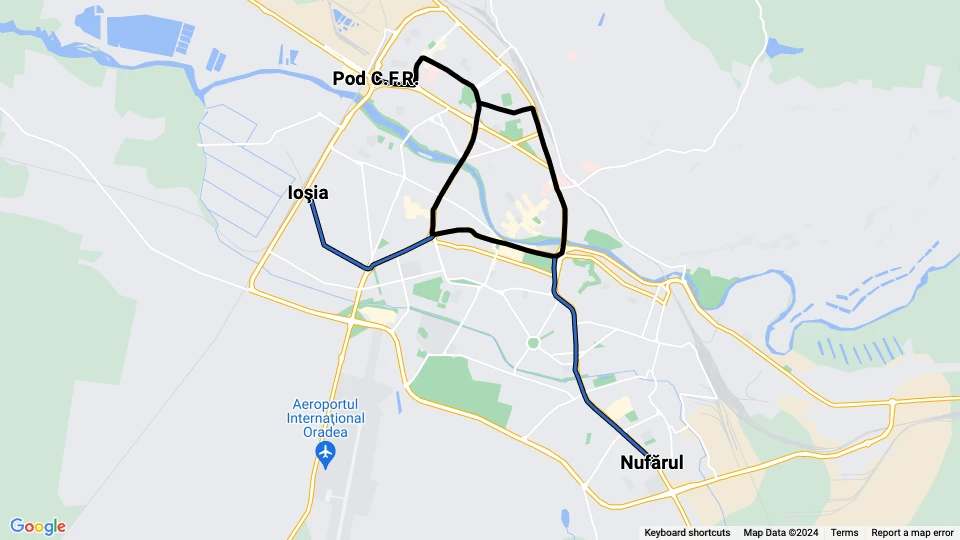 Oradea Transport Local (OTL) route map