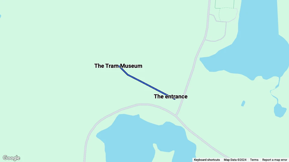 Skjoldenæsholm metre gauge: The entrance - The Tram Museum route map