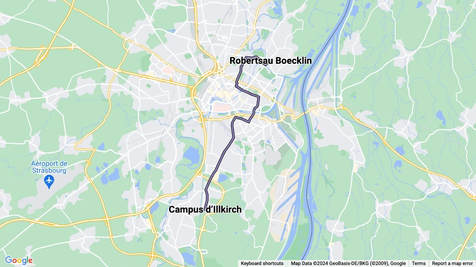Strasbourg tram line E: Campus d