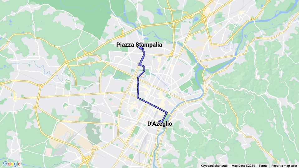 Turin tram line 9: Piazza Stampalia - D