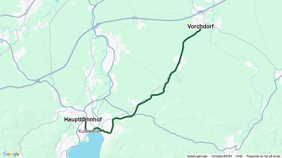 Verein Pro Gmundner Straßenbahn route map