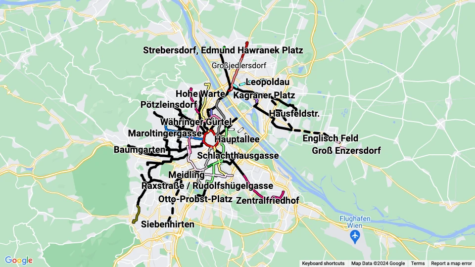 Wiener Linien route map