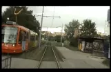 Brno, tram line 8 in driver cab. part 1, real time
