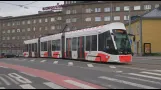 Estonia, Tallinn, tram 3 ride from Kosmos to L. Koidula