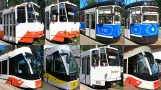 Estonia Tallinn Trams Arriving and Leaving Stations [4K] Summer and Fall 2020