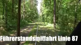 Führerstandsmitfahrt (HTw 218) Straßenbahn Woltersdorf Linie 87 Woltersdorf, Schleuse - S-Rahnsdorf