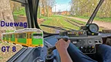 I drive a 55 year old tram | Duewagon GT 8 | Driving tour in the tram museum