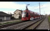 Small railway crossing near Muttenz (opens at the push of a button) Basel-Landschaft, Switzerland 2017