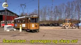 Sporvejsmuseet - Start of the season - trams and bright sun