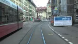 Strassenbahn Bern linia 9 - führerstandsmitfahrt