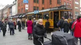 Strøget's 40th anniversary was celebrated with a tram in Ryesgade