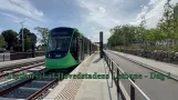 Test run of the capital's light rail - Day 1