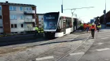 The light rail test runs to Tarup Center for the first time