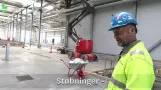 Tour of the nearly completed control and maintenance center in Glostrup