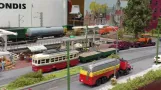 Tram model exhibition '40 years of the Skjoldenaesholm Tram Museum'