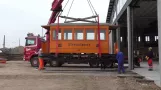 Transport des Hamburger Salzbeiwagens 4994 im Oktober 2015