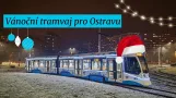 Vánoční tramvaj DPO pro rok 2022