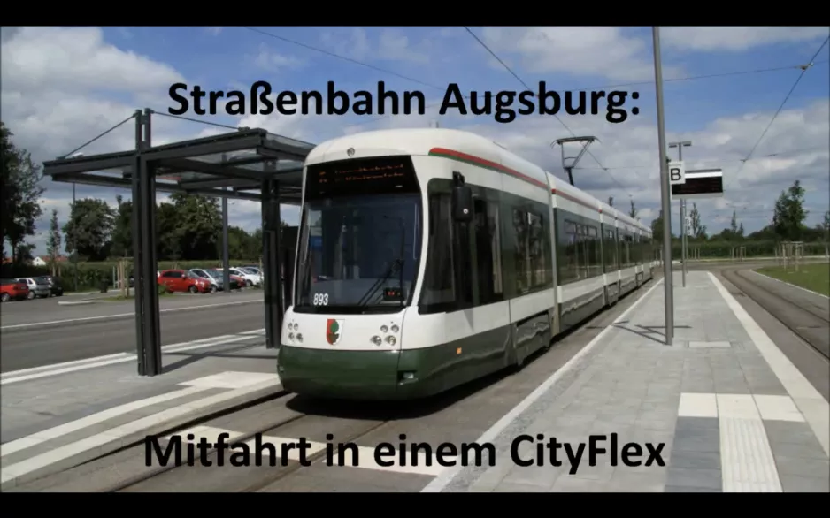 Augsburg Tram: Ride on Line 6 (new line) in the CityFlex