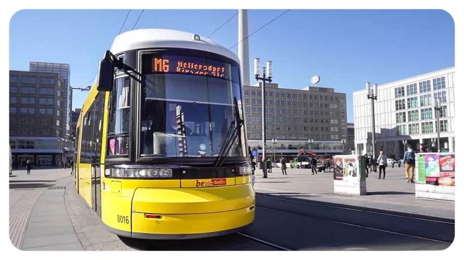 Berlin Tram • Berlin Alexanderplatz • March 2015 • Line M4 M5 M6 • trams in Berlin