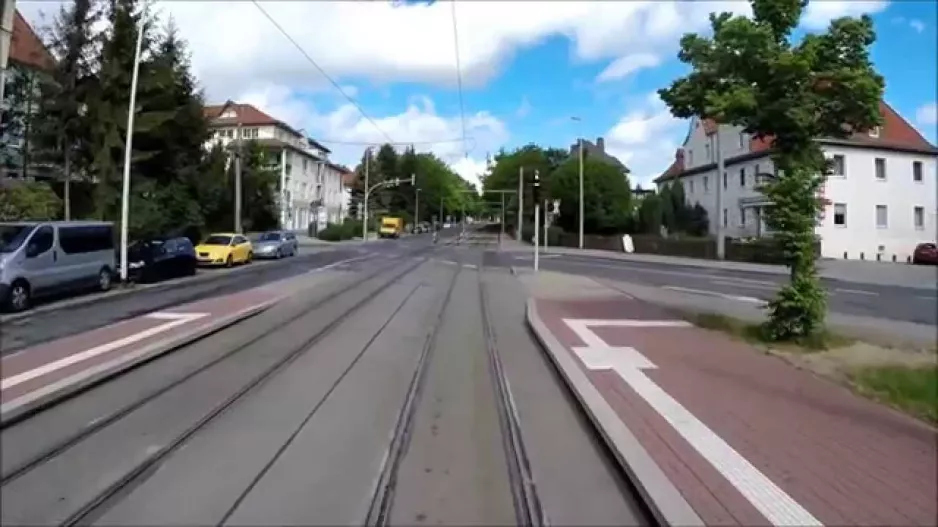 Cab ride KT4D Zwickau, depot - Line 4