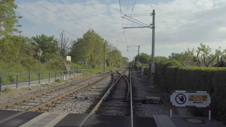 Cab ride with the Badner Bahn from Baden to Vienna