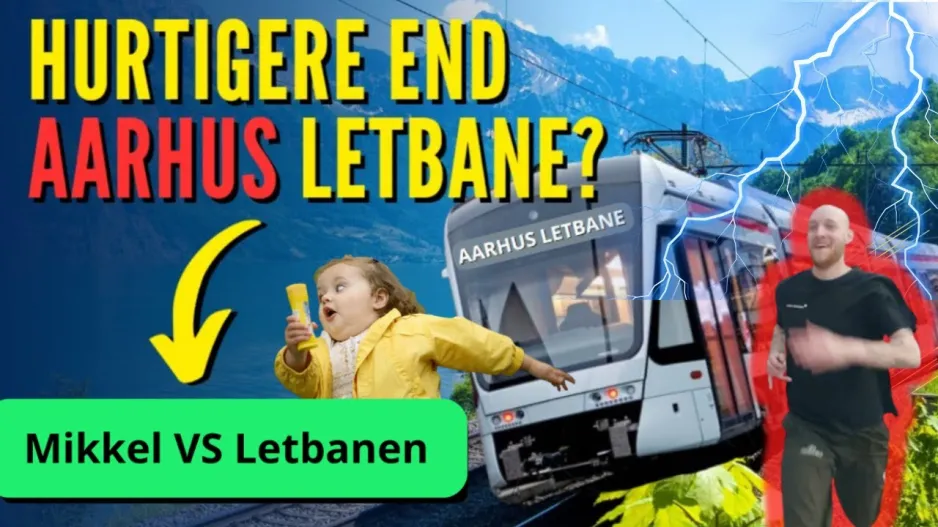 Can I run faster than Aarhus Light Rail? Crazy Challenge 2024