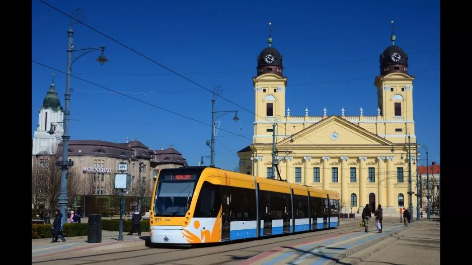 City tour by CAF tram in Debrecen