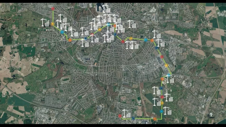 Construction for more than 15 billion kroner along the light rail