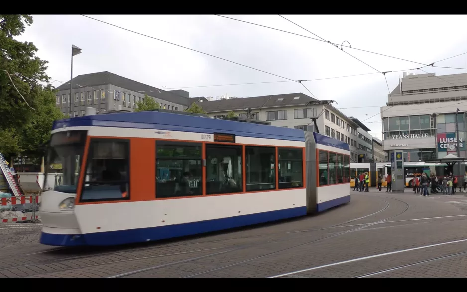 Darmstadt Tram - Line 3 via Bismarckstraße XXL (2013) (HD)