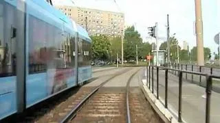 Driver's cab ride on Chemnitz tram (CVAG) - (Gablenz - Hutholz)