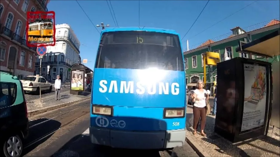 Lisbon - Route of tram line 15E / Lisbon - Route of tram line 15E