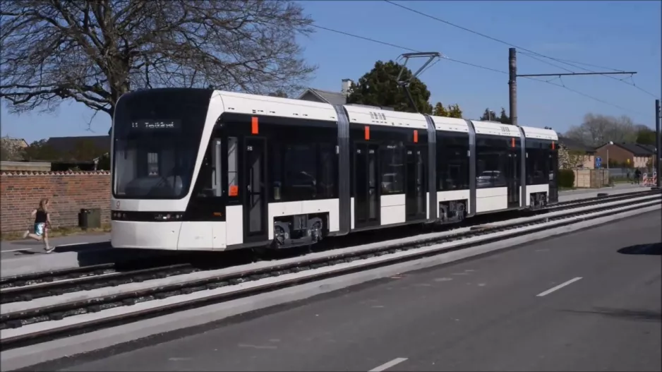 Odense Light Rail Stadler Variobahn, first test runs, April 2020