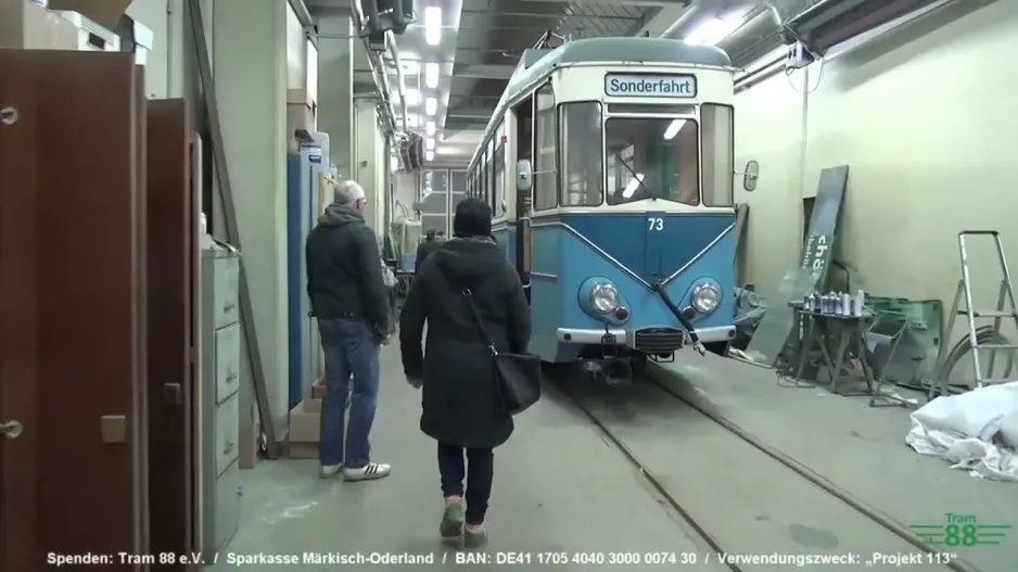 Restoration of trailer car 113 - Part 3 - Schöneiche tram - Tram 88 e.V.