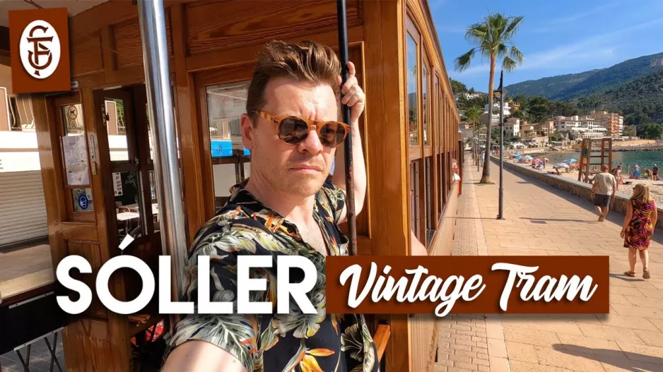 Riding The Vintage Sóller Tram (Sóller Town ➡️ Port de Sóller), Mallorca, Spain