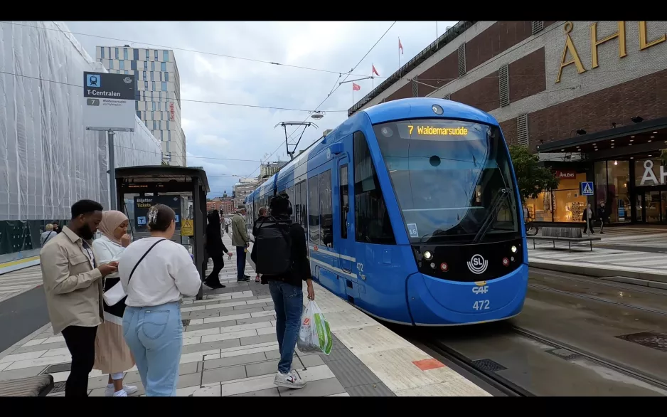 STOCKHOLM WALK 4K: Tram City: Tram 7: T-Centralen - Waldemarsudde