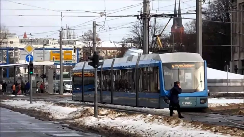Straßenbahn Chemnitz - Impressionen Dezember 2012