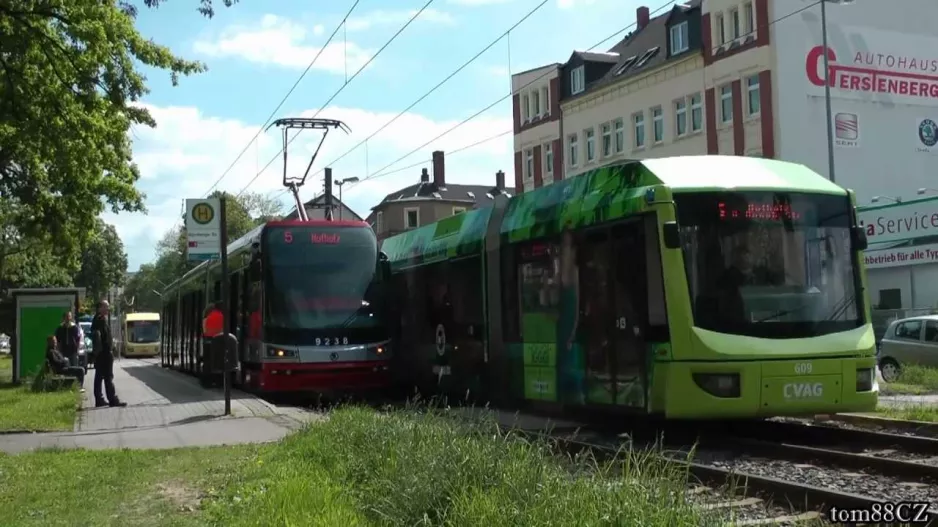 Straßenbahn Chemnitz / Tram traffic in the city of Chemnitz