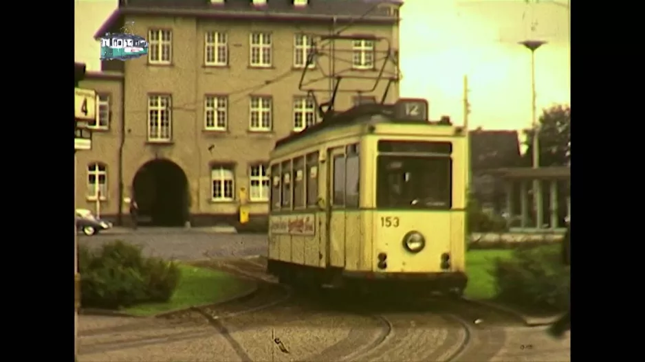 The former Wuppertal tram - Vintage tram in Wuppertal Germany