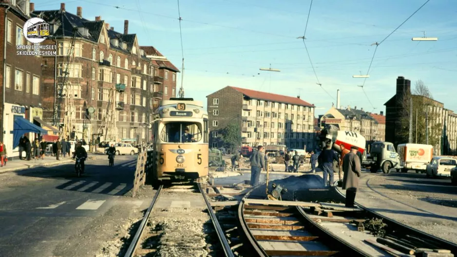 The Sporvejsmuseet collects rails on Frederikssundsvej