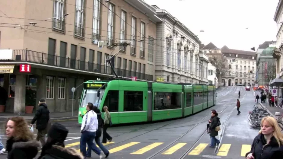 Tram Basel - Trams in the City Center (2007) (HD)