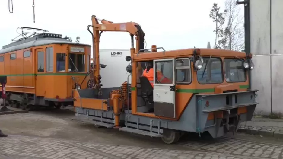 Tram Museum Skjoldenæsholm/DK, moving to Depot 3