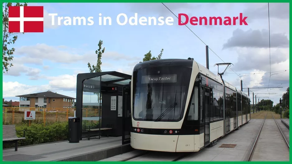 Trams in Odense Denmark | Light rail | New Lightrail system Overview | Stadler Variobahn