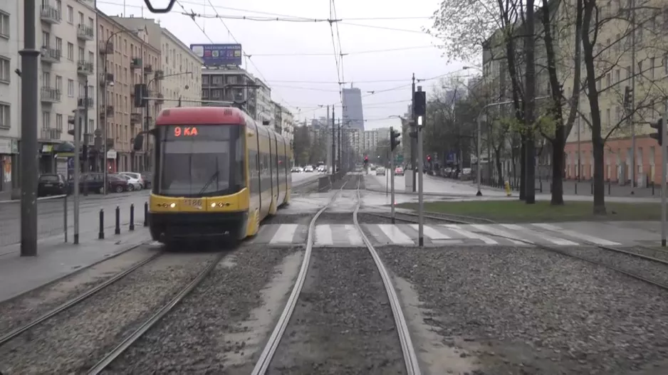 Trams Warsaw line 7