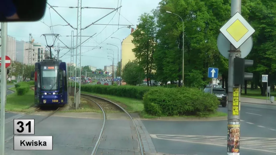 Trams Wroclaw line 31