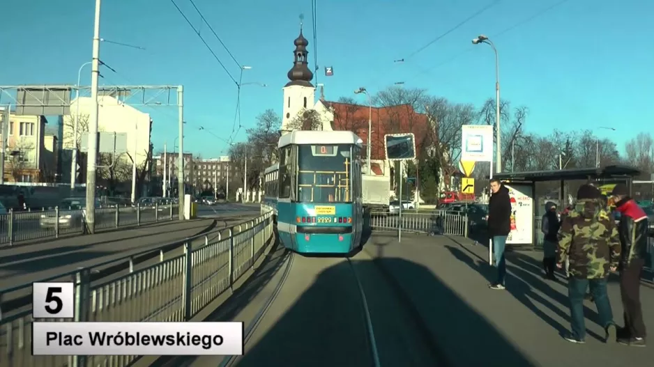 Trams Wroclaw line 5